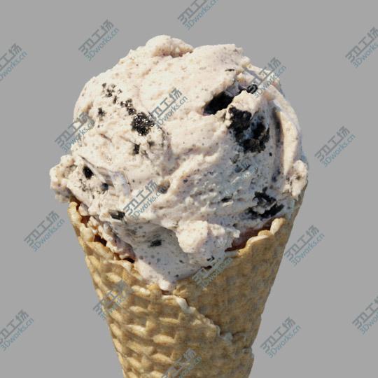 images/goods_img/2021040233/Ice Cream Waffle Cone 3 Flavours 3D model/3.jpg
